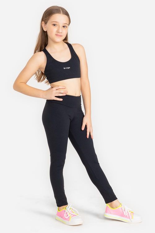 Calça Legging Pro Perfomance Infantil - Preto