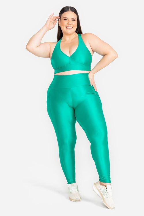 Legging Plus Energy com Bolsos VERÃO24 - Malaquita