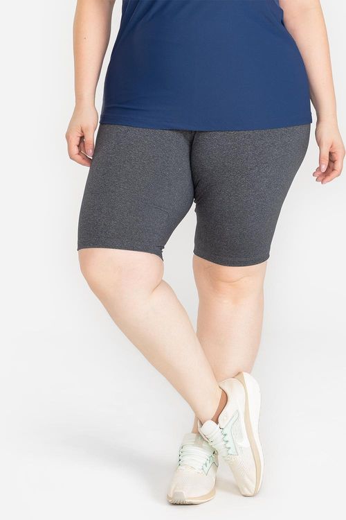 Bermuda Essential Plus High Compression - Mescla Preto
