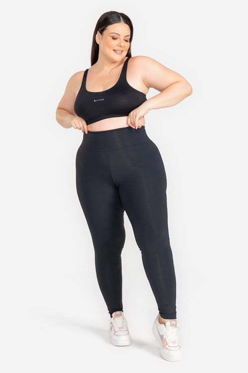 Calça Legging Plus Essential Flex - Preto