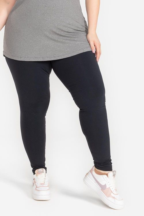 Calça Legging Plus Essential High Compression - Preto