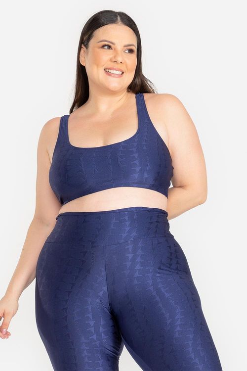 Top Plus Jacquard ID - Marinho