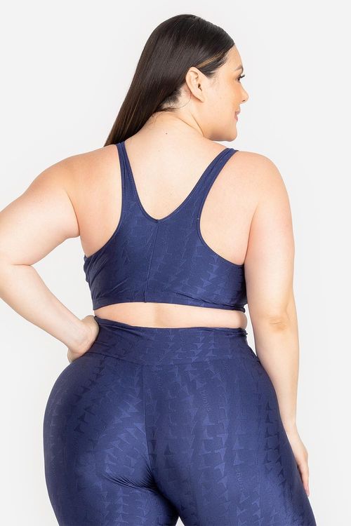 Top Plus Jacquard ID - Marinho