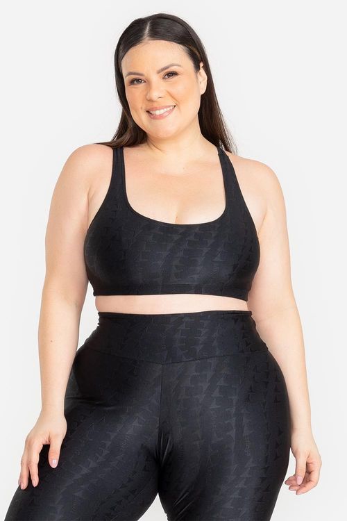 Top Plus Jacquard ID - Preto
