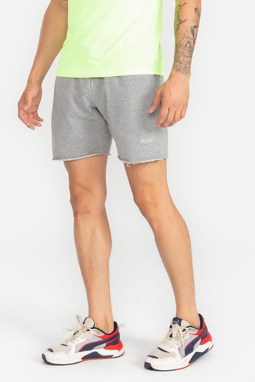 Bermuda Masculina Essential Comfy Fleece VERÃO24 - Mescla Claro