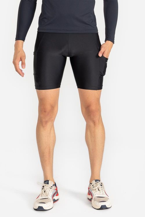 Bermuda de Aquecimento com Bolso Masculina VERÃO24 - Preto