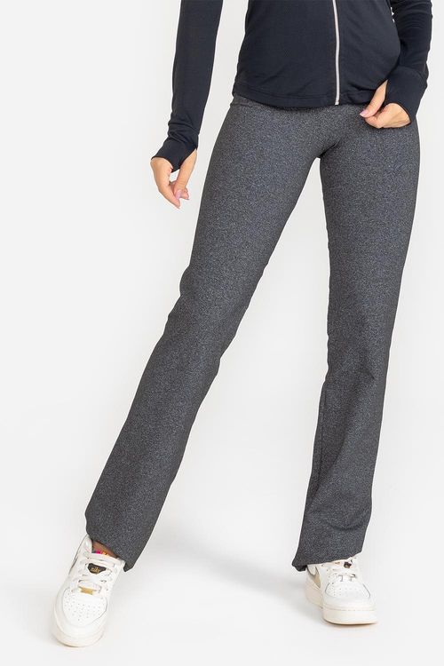 Calça Sequinha Essential Flex - Mescla Preto