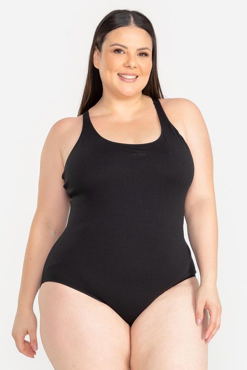 Maiô Plus Size Fechado nas Costas - PR