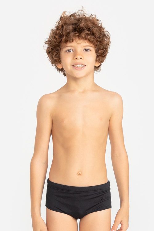 Sunga Infantil Lateral 11cm - Preto