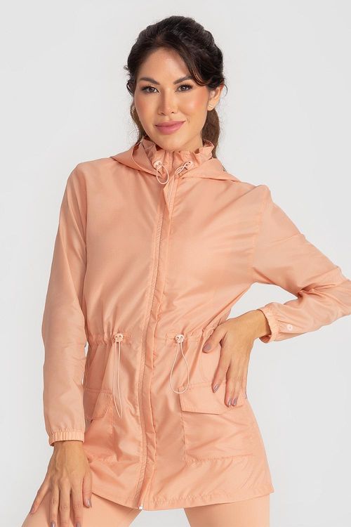 Parka Hidro Tech Ajustável com Capuz - Peônia