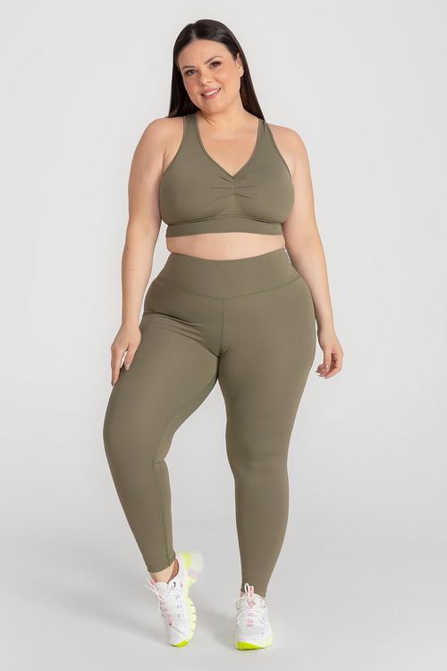 Legging Plus Cover Sculpt - Oliva