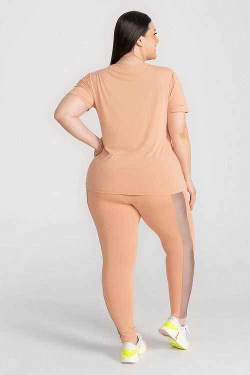 Calça Legging Plus Cover Duo com Bolso Funcional - Peônia