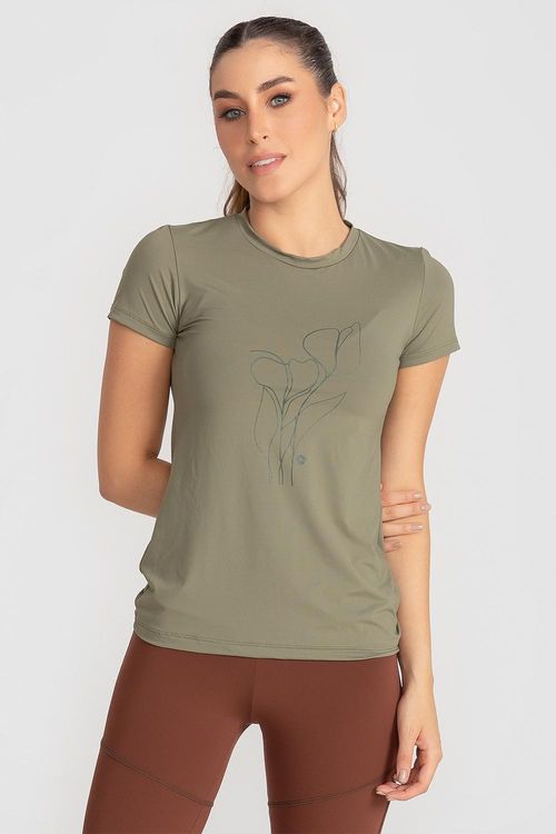 T-Shirt Neutral Calla - Oliva