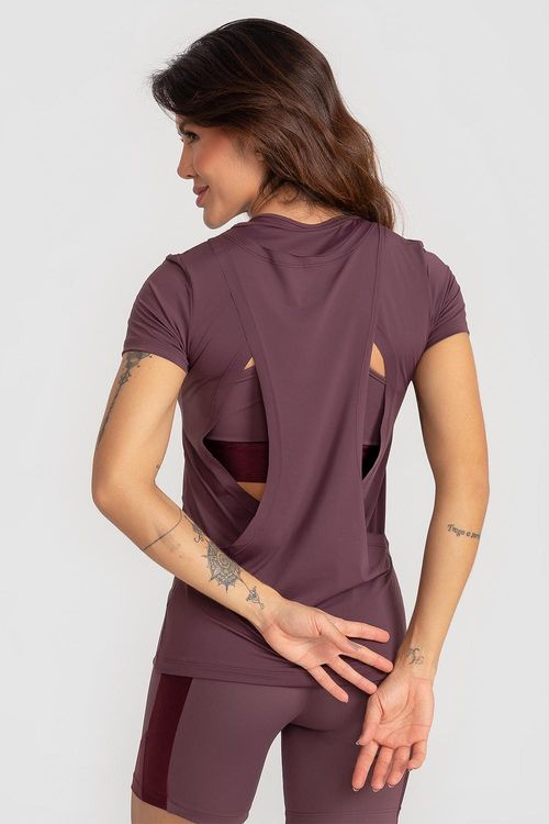 Camiseta Freedom com Sobreposição - Ébano
