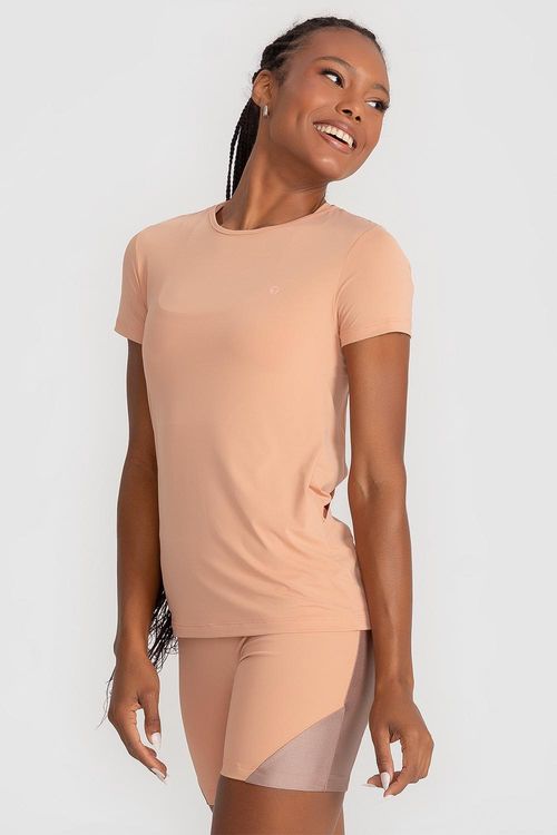 Camiseta Freedom com Sobreposição - Peônia