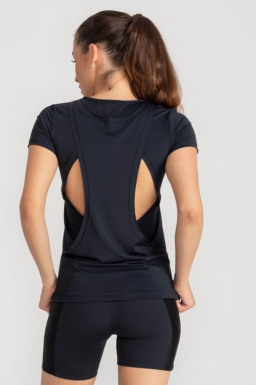 Camiseta Freedom com Sobreposição - Preto