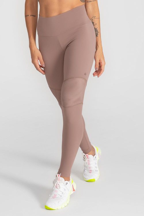 Calça Legging Emana Air Dois Bolsos - Nut