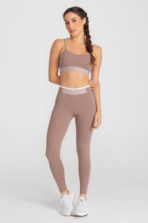 Calça Legging Emana Trinys ID com Bolso Funcional - Nut