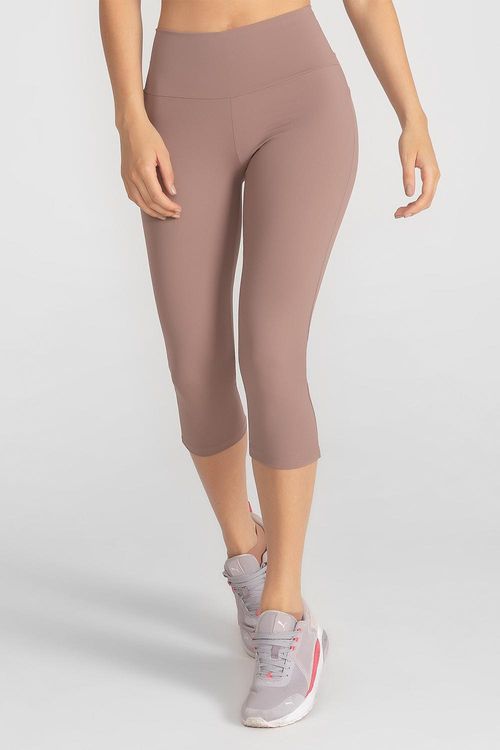 Calça Capri Emana com Mini Bolso - Nut