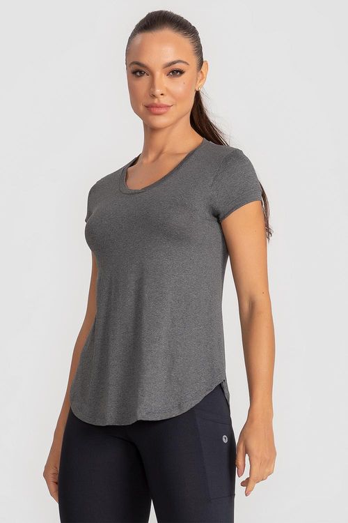 T-Shirts Essential Fluidity - Mescla Preto