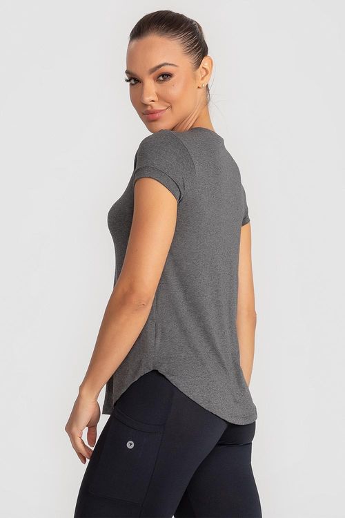 T-Shirts Essential Fluidity - Mescla Preto