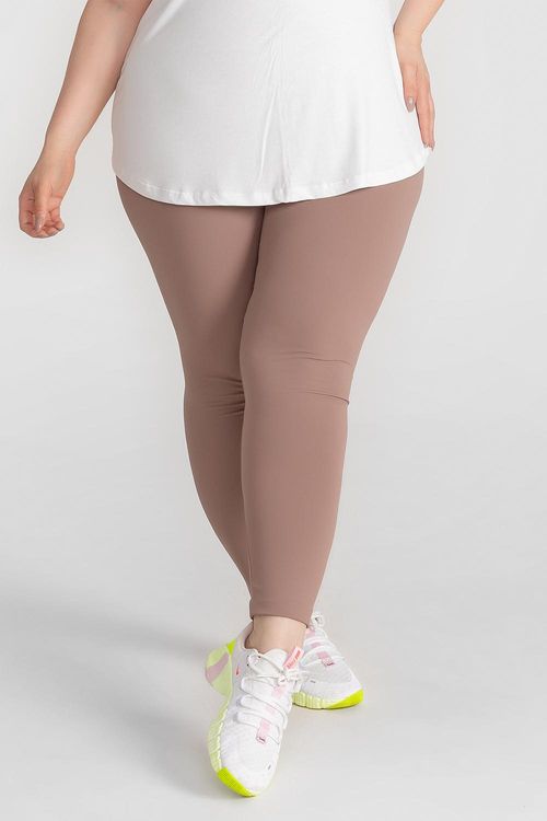 Calça Legging Emana Plus Size - Nut