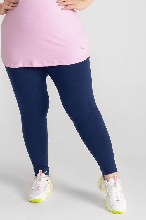 Calça Legging Plus Essential High Compression - Marinho