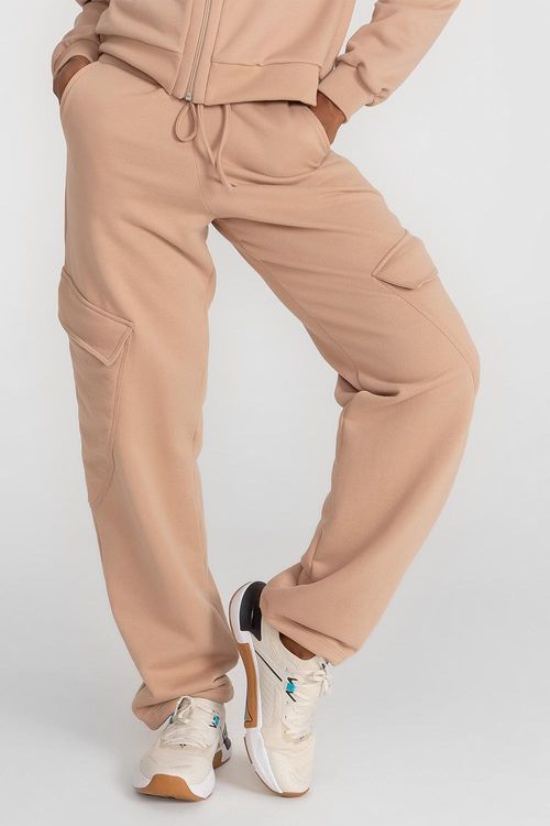 Calça Comfy com Bolsos Utilitários - Nut