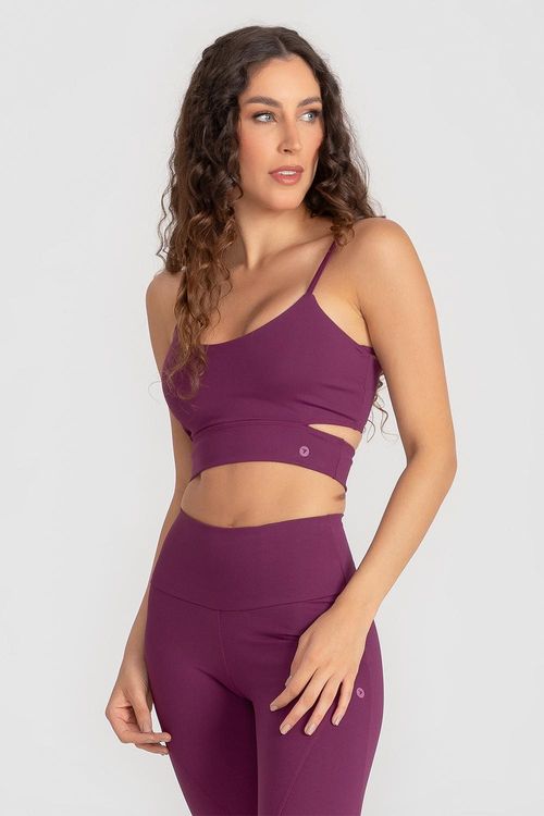 Top Flex Cut com Bojo Removível - Malbec