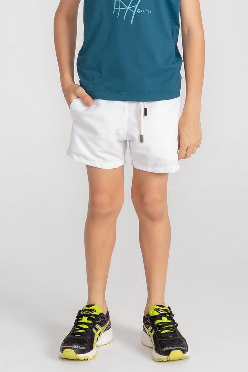 Shorts Action Waves Infantil - Branco