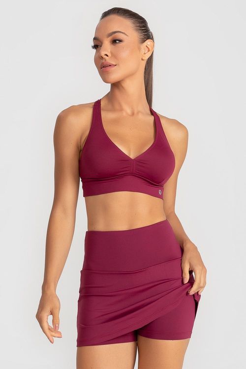 Top Soft Core Com Bojo Removível - Bordô