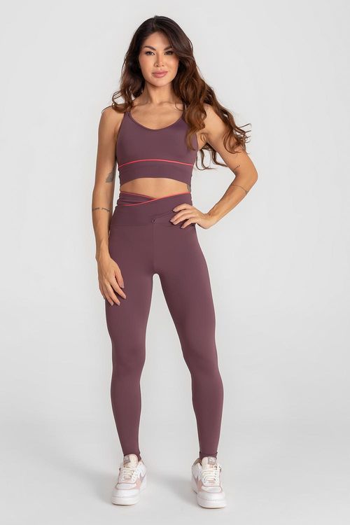 Calça Legging Cover Cross - Ébano