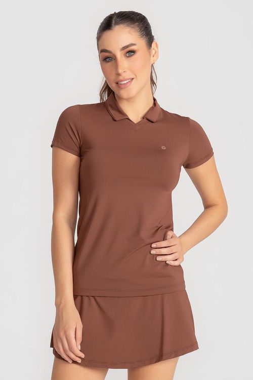 Camiseta Polo Neutral INVERNO25 - Cacau