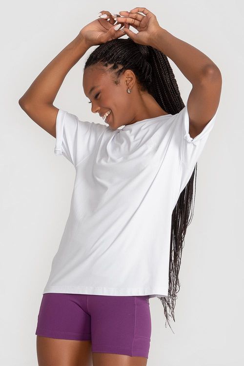 Camiseta Wide Eco Dry Tennis Vintage - Branco