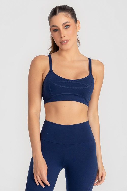 Top High Compression com Bojo Removível INVERNO25 - Marinho