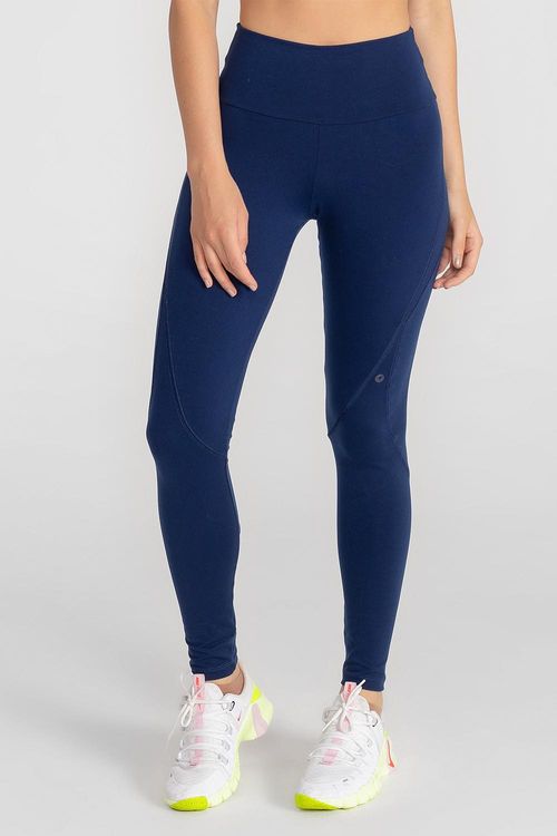 Calça Legging High Compression com Bolso Funcional - Marinho