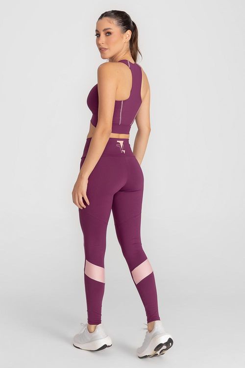 Calça Legging Flex Run ID - Malbec