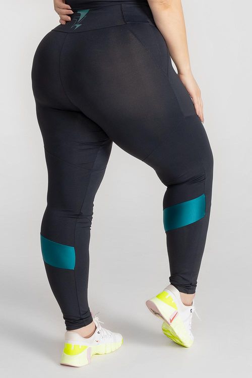 Calça Legging Plus Flex Run ID - Preto