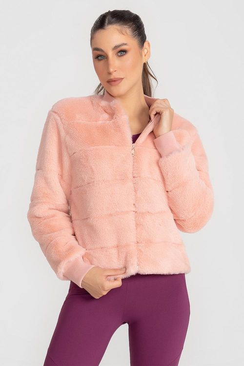 Jaqueta Cloud Fur INVERNO25 - Rosa Romântico