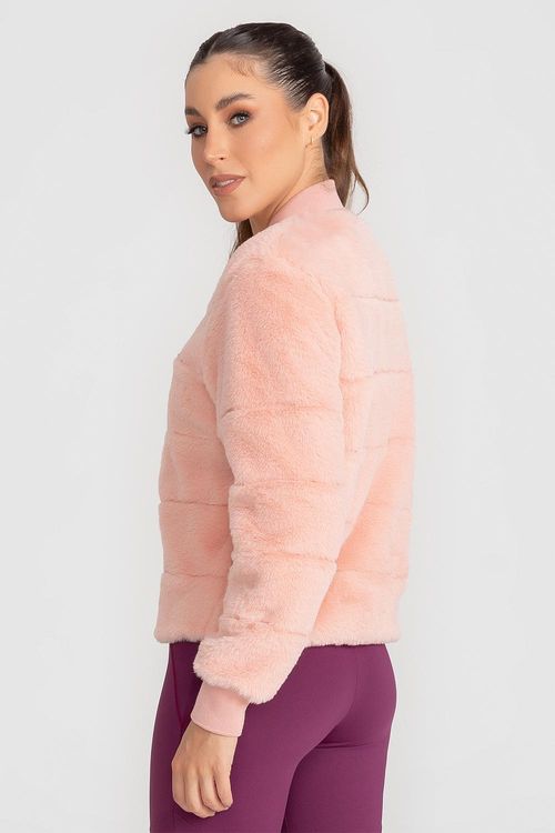 Jaqueta Cloud Fur INVERNO25 - Rosa Romântico