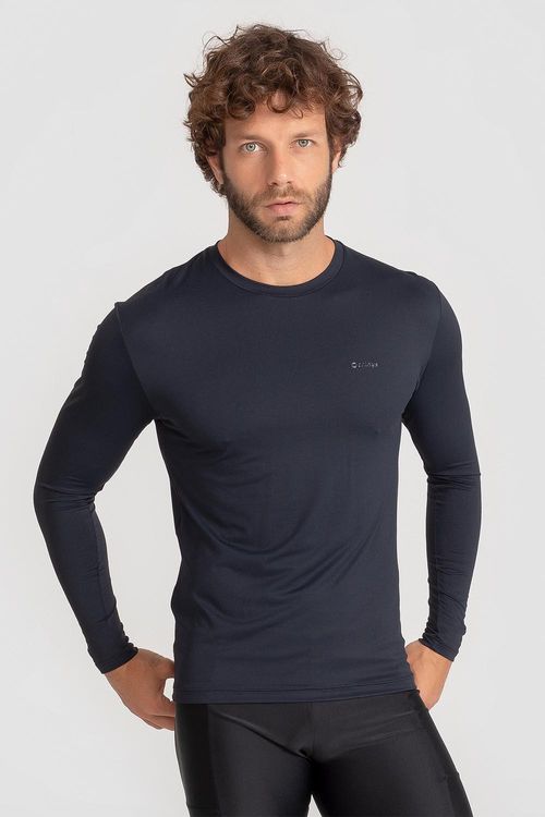 Blusa M/L com Refletivo ID Masculina - Preto
