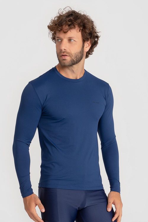 Blusa M/L com Refletivo ID Masculina - Marinho