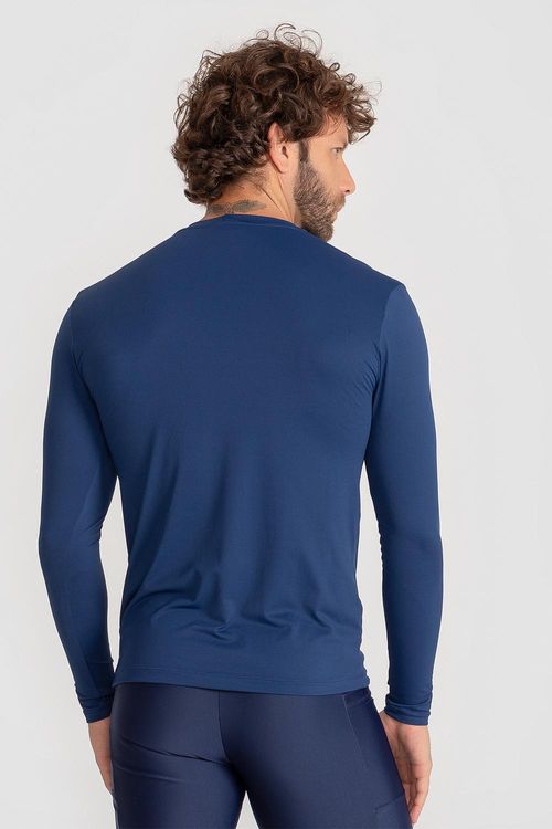 Blusa M/L com Refletivo ID Masculina - Marinho