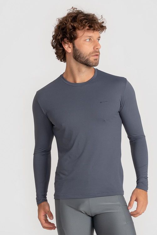 Blusa M/L com Refletivo ID Masculina - Chumbo
