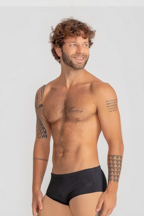Sunga Adulto Lateral 14 cm - Preto