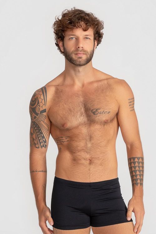 Sunga Shorts Plus 23cm - Preto