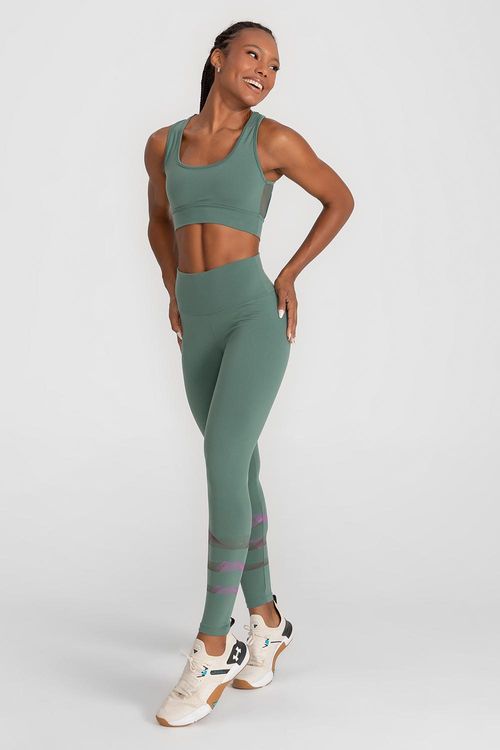 Calça Legging High Compression Motion - Herb