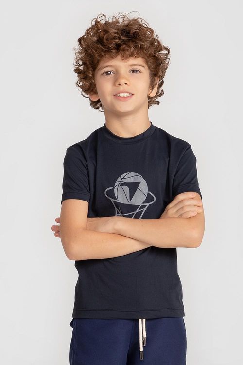 T-Shirt Eco Dry Dunk INF - Preto