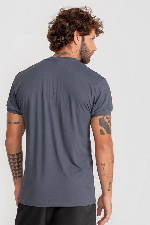 T-Shirt Eco Dry Mount Masculina - Chumbo