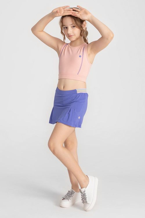 Saia-Shorts Neutral com Bolso INF INVERNO25 - Celeste